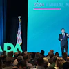 New NAPA chairman Brady Meldrem, Norris Asphalt Paving Co. giving his opening address to the assembly.