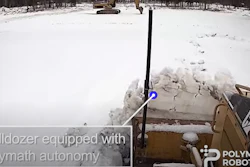 A bulldozer equipped with autonomy.