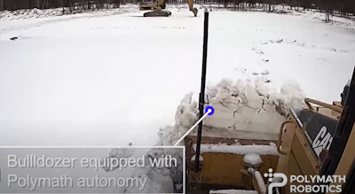 A bulldozer equipped with autonomy.