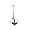 The portable light tower is powered by a Kubota Z482 two-cylinder diesel engine and equipped with four 320-watt LED lights.