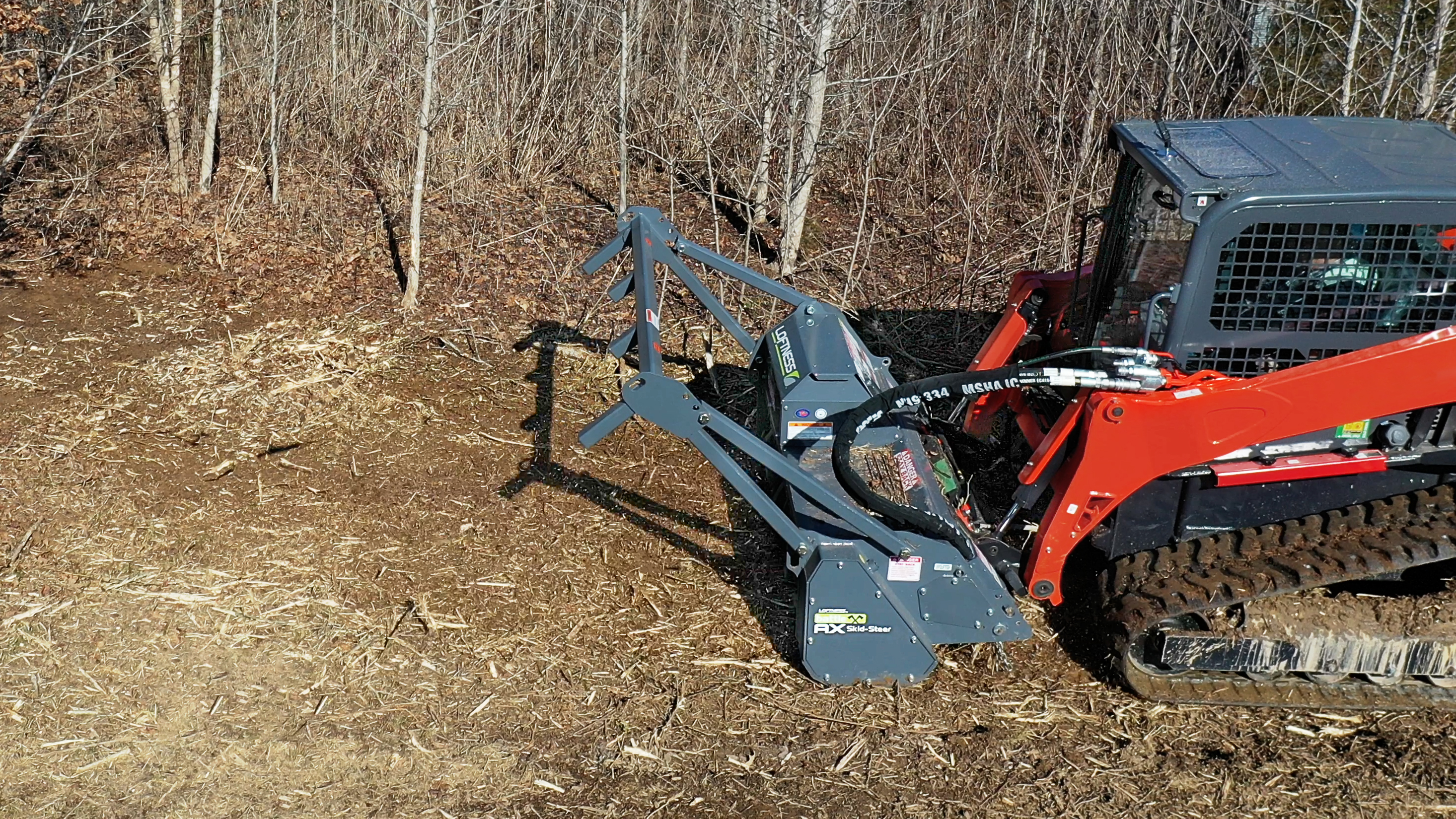 Matching the attachment to the machine is key when it comes to efficiently using mulching heads.