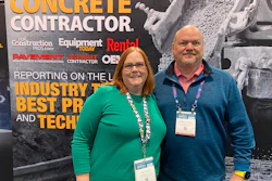 Lori Ditoro and Dennis Howard meet for the first time during World of Concrete.