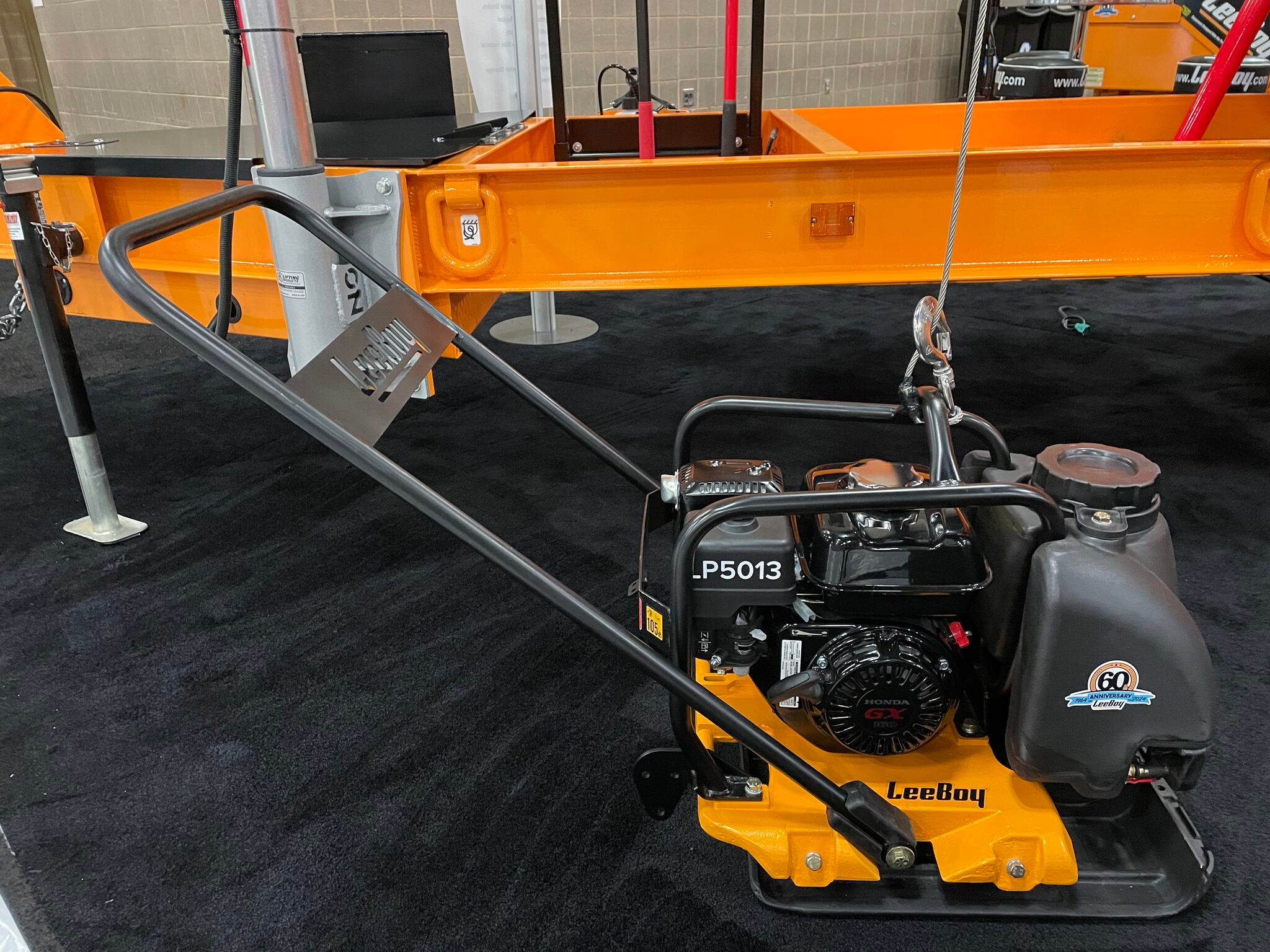 Powered by a 5.5-hp Honda GX160 engine, the LB5013 features a travel speed of 96 ft. per minute and generates 5,500 vibrations per minute.