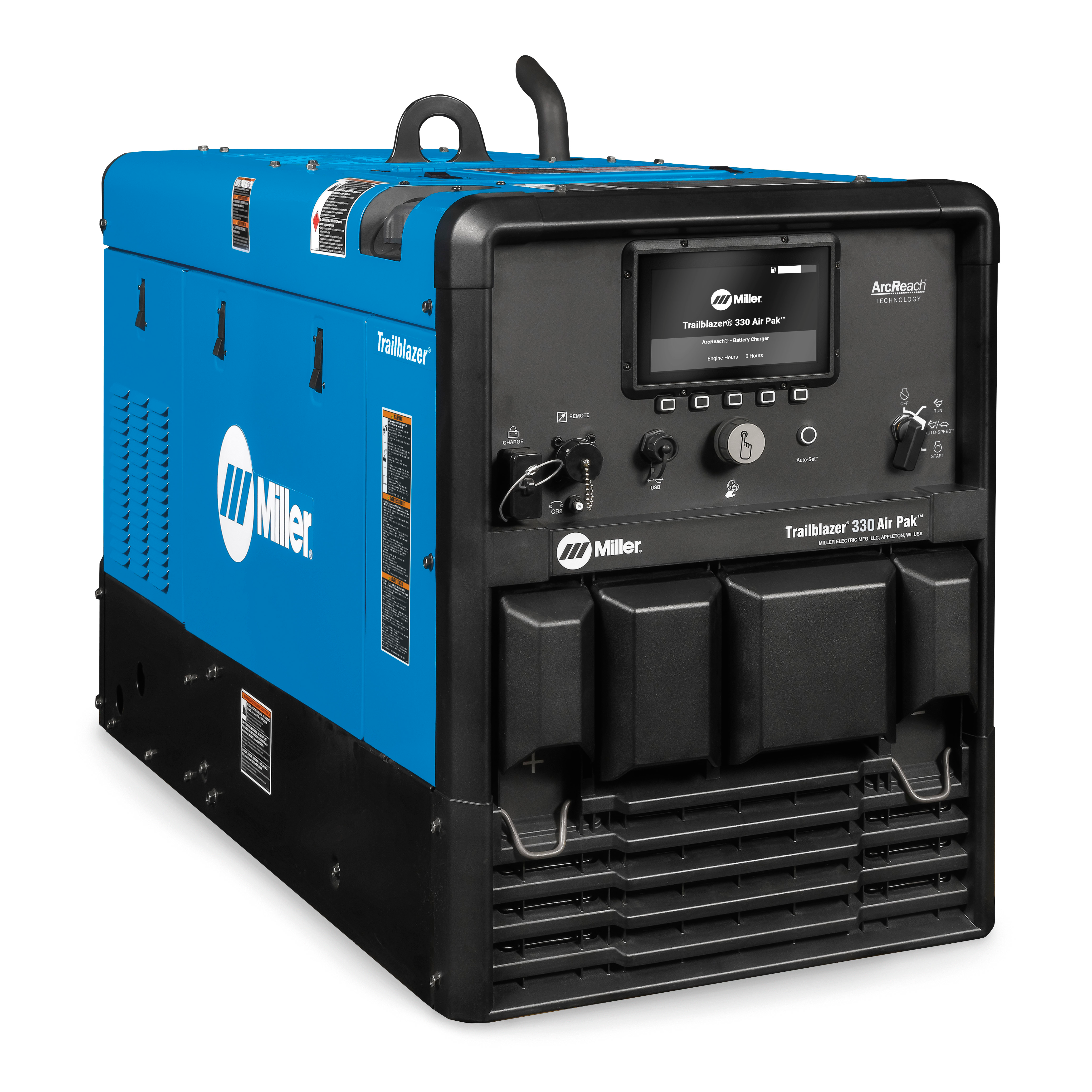 The Bobcat 265 is available in gas and LP models, while the Trailblazer 330 comes in gas and diesel.