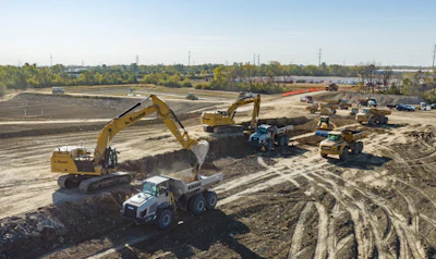 A working construction site.
