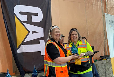 Tackette accepts the award for the best CTL operator
