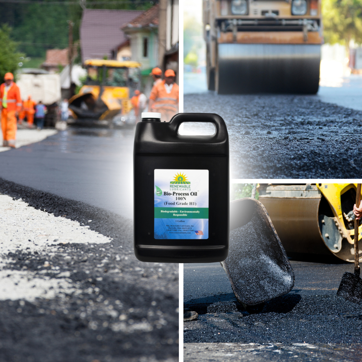 Bio-Process Oils are biodegradable, renewable and fire resistant, as well as EPA and ISO 1400 compliant.