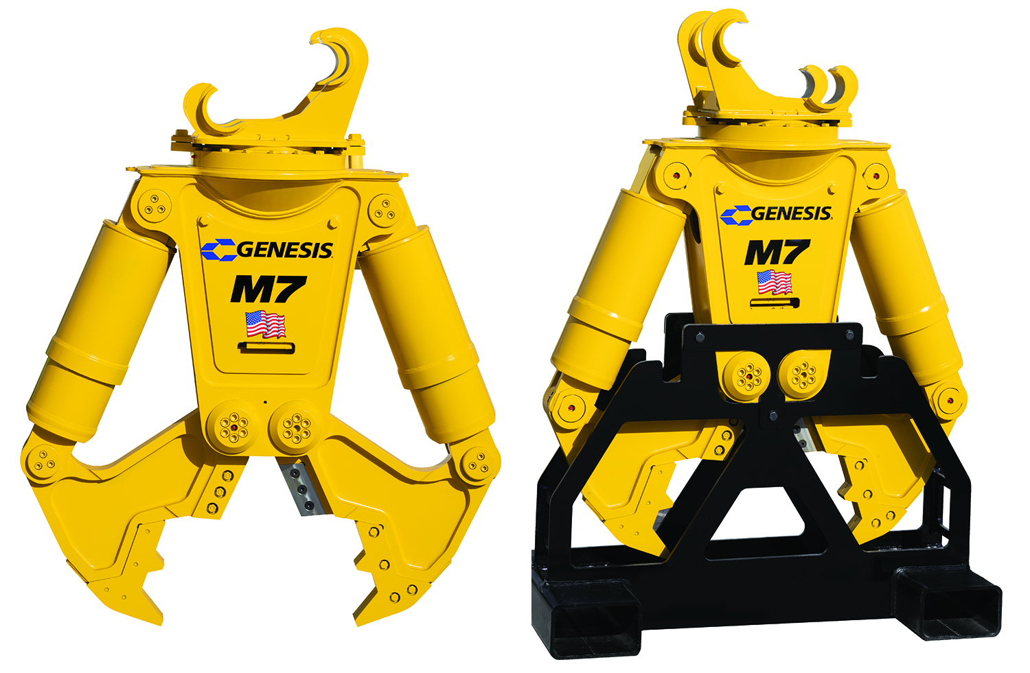 The M7 weighs 1,400 lbs. and features a 27-in. jaw opening with a 19-in. jaw depth.