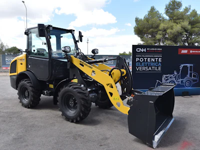 The new electric model has an operating range of three to six hours depending on the type of application.