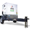 This towable generator is equipped with an Isuzu diesel engine and 25 kWh LTO battery, delivering 70 KVA peak/45 KVA prime power during use.