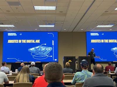 A session on jobsites in the digital age was our first.