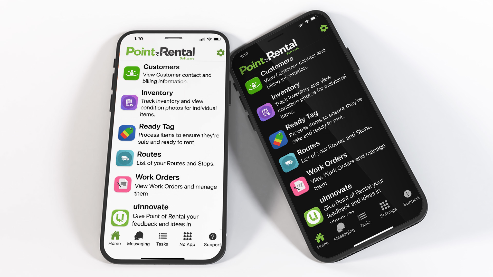 Mobile users can use Work Orders to create internal repair, maintenance and service orders.