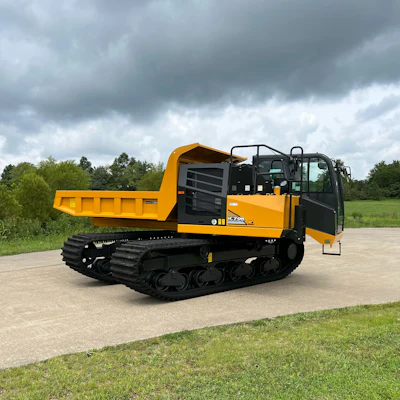 Equipped with a joystick for control, the machine does not need a wide-load permit and can be deployed in tight work areas.