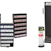 The new products include manual extractor and discharge pump, mobile tool cart and cabinet assortments.