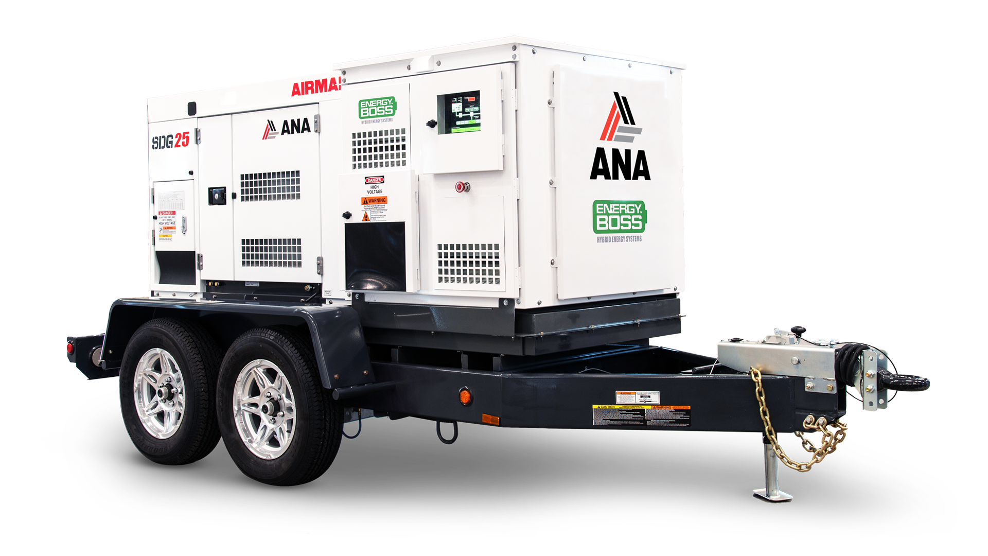 Available in a variety of battery capacity options, Energy Boss hybrid generators serve as an automated power solution providing continuous power in any construction environment or work site.