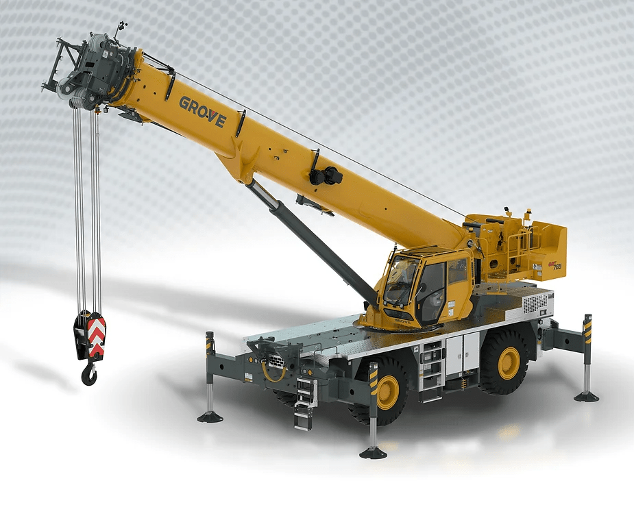 Manitowoc GRT765 and GRT780 models are in the mid-capacity rough-terrain crane segment.