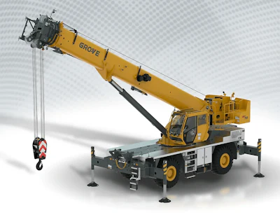 Manitowoc GRT765 and GRT780 models are in the mid-capacity rough-terrain crane segment.