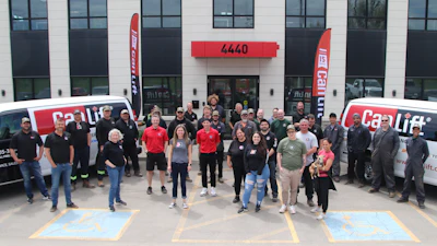 The team at CanLift Equipment Ltd. They have two locations, Burlington (pictured) and London, Ontario, Canada.