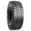 The heavy-duty tires offer performance in rugged outdoor work areas.
