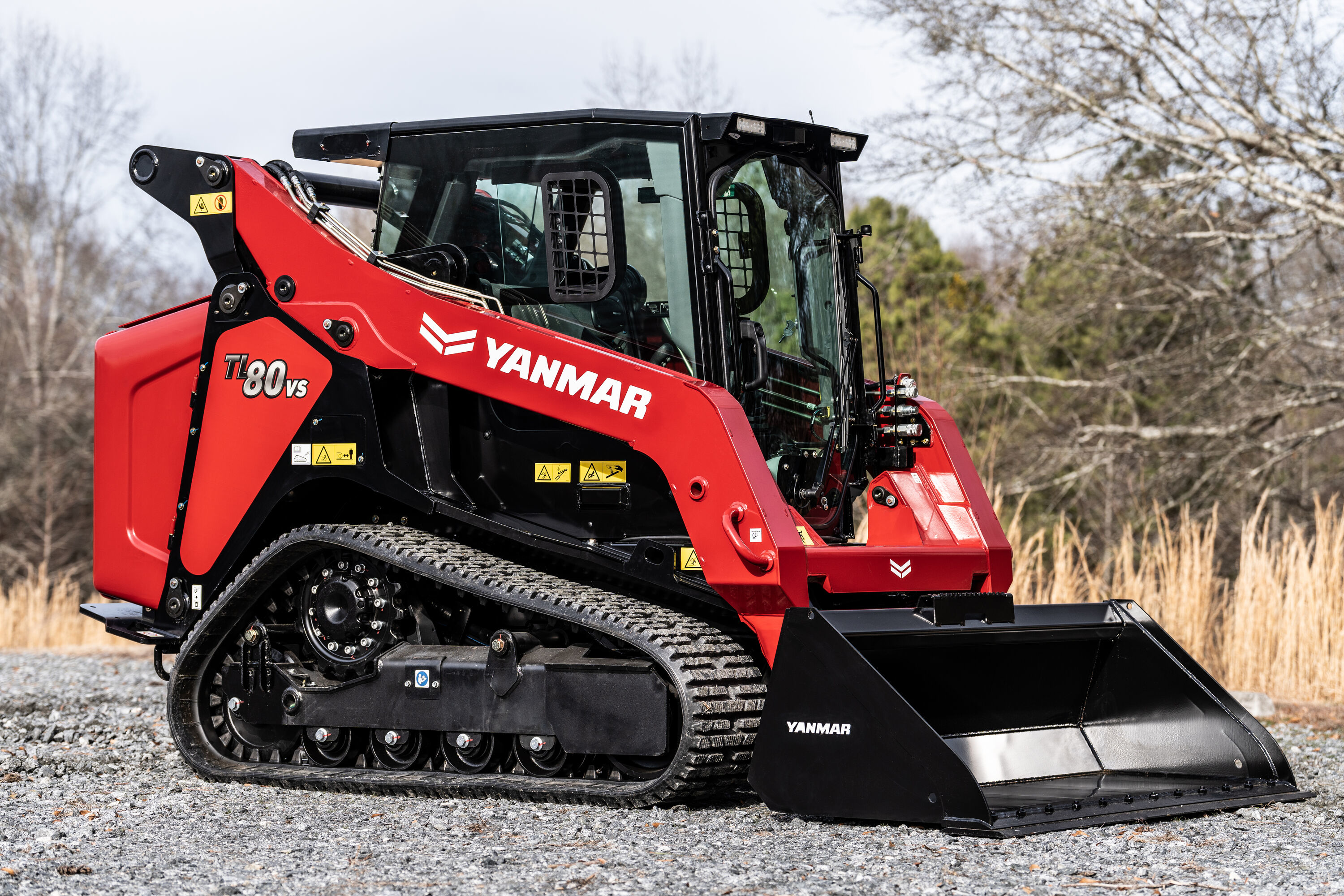 The TL80VS features a 2,900-lb. rated operating capacity and 74-hp Yanmar Tier 4 Final diesel engine for performance on the jobsite.
