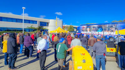 At the Wacker Neuson manufacturing facility in Menomonee Falls, (in the greater Milwaukee area) on October 16, 2024 stop during the AEM Manufacturing Express Tour.