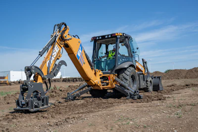 CASE 580EV Electric Backhoe Loader