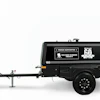 The donated WWP-themed Sullair Series 185 air compressor features hand-written messages of support and gratitude from Hitachi Global Air Power employees.