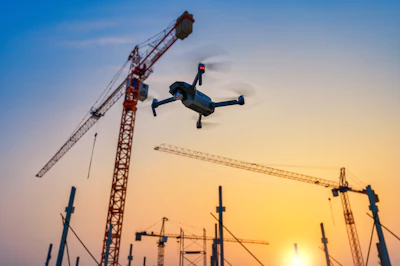 Drones can handle site surveys efficiently, collecting data that AI can analyze to offer real-time insights. This improves safety and helps catch issues early, preventing costly mistakes.