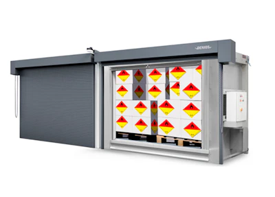 RFP Storage buildings provide safe storage for large quantities of lithium batteries and are ideal for batteries for larger equipment such as loaders, excavators, material handlers, and more.