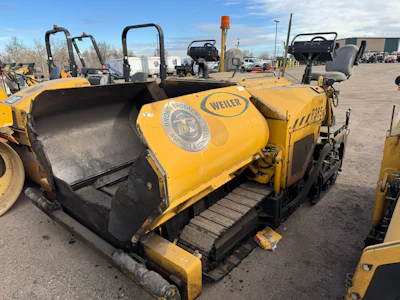 A pre-owned Weiler P385b, an excellent workhorse paver.