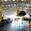 As setup begins for bauma 2025, more than 3,500 exhibitors prepare to showcase construction machinery, building material machines, mining machines, construction vehicles and construction equipment at Messe München in Munich, Germany.