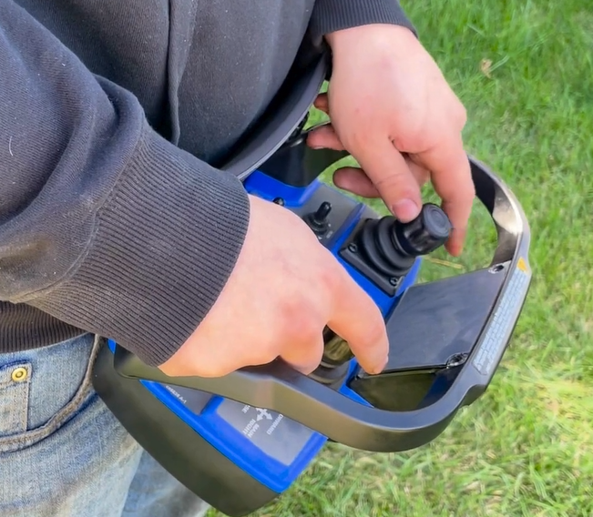 The use of a remote to control a machine allows the concrete contractor to be exactly where they want and need to be.