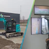 The K-DIVE system is an advanced remote operation technology developed by KOBELCO Construction Machinery Co., Ltd. Japan. It enables excavators to be controlled from a distant location via a specialized cockpit