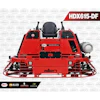 Allen HDX615-DF red concrete power trowel machine for professional construction work