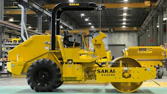 Sakai Sv204 First Us Production Unit In Front Of Ga Assembly Line