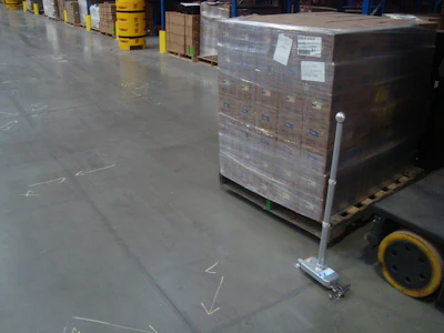 Warehouse logistics with boxed inventory and robotic material handling equipment