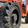 Puncture-proof industrial forklift tire with innovative honeycomb structural design