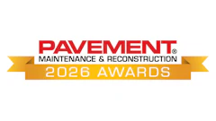 Pavement Maintenance & Reconstruction 2026 Awards logo in red and gold