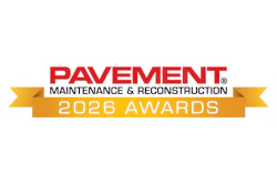 Pavement Maintenance & Reconstruction 2026 Awards logo in red and gold