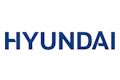 Hyundai corporate logo in deep blue capital letters