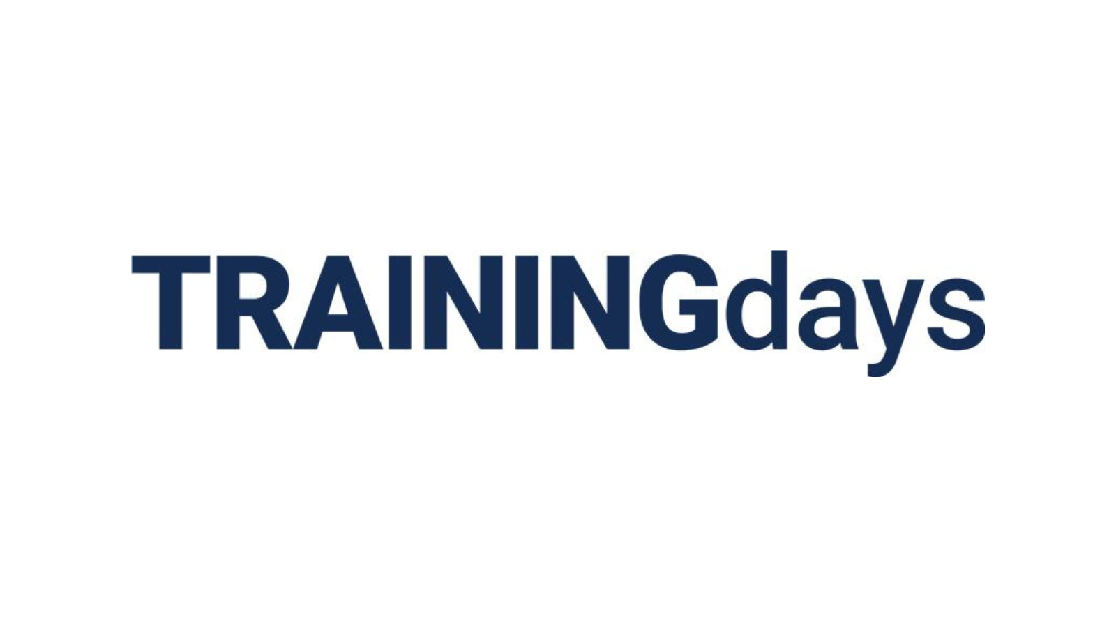Training Days logo in bold navy blue typography