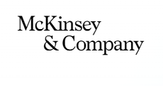 McKinsey & Company corporate logo in black serif typography
