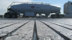 Safety grooving an airport runway in Ottawa, Canada.