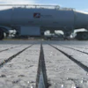 Safety grooving an airport runway in Ottawa, Canada.