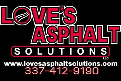 Love's Asphalt Solutions LLC logo in red and black