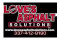 Love's Asphalt Solutions LLC logo in red and black