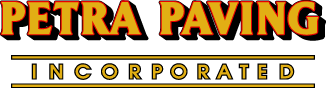 Petra Paving Incorporated official corporate logo in yellow and black