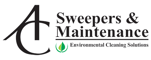 Sweepers & Maintenance logo with green leaf environmental cleaning solutions symbol