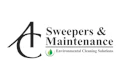 Sweepers & Maintenance logo with green leaf environmental cleaning solutions symbol