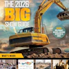 Yellow excavator on rocky terrain, Equipment Today 2026 Big Show Guide magazine cover